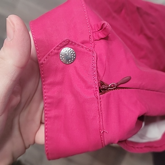 Lacoste Sport Fuscha Pink Bermudas Casual Skort Size 10 - Picture 5 of 6